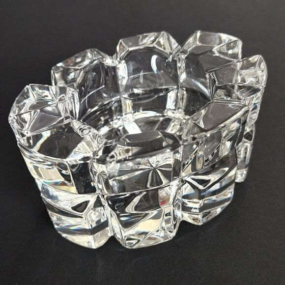 VINTAGE Crystal Mikasa Reflections Votive Candle Holder Germany - Picture 8 of 9